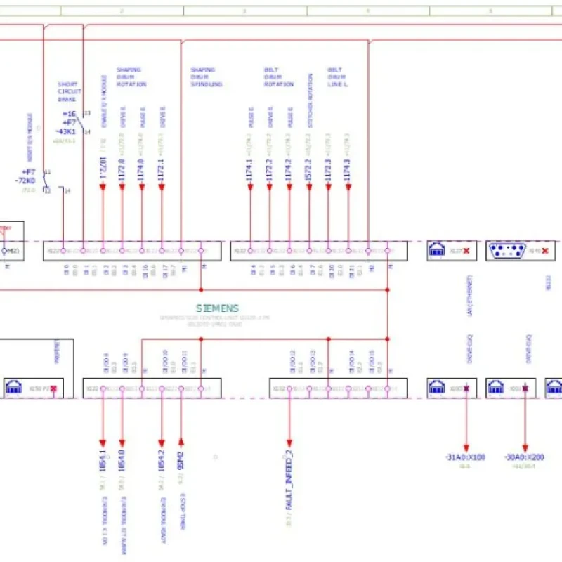 Imagen de  Diseño de planos eléctricos para repotencialización de sistema de control de movimiento.